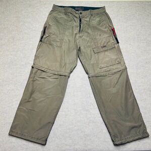 Vintage Military A.P. Co. Mens Convertible Tactical Cargo Pants 38x30 Army Green